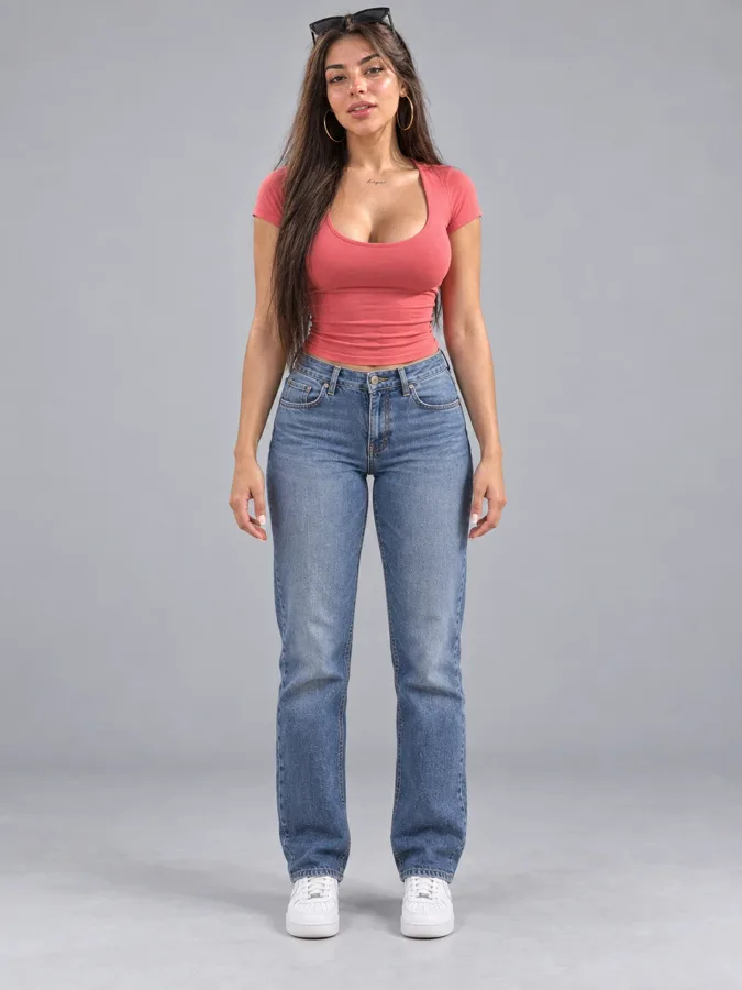 Character sheet of a female AI model